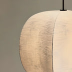 Suspension géométrique moderne en tissu beige, hauteur réglable