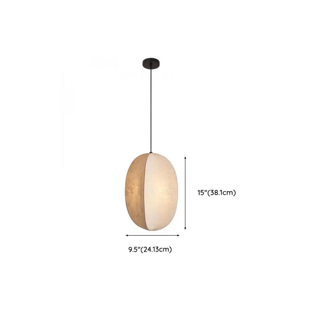 Suspension géométrique moderne en tissu beige, hauteur réglable