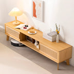 Meuble TV moderne en bois avec placards et rangements