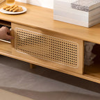 Meuble TV moderne en bois avec placards et rangements