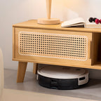 Meuble TV moderne en bois avec placards et rangements