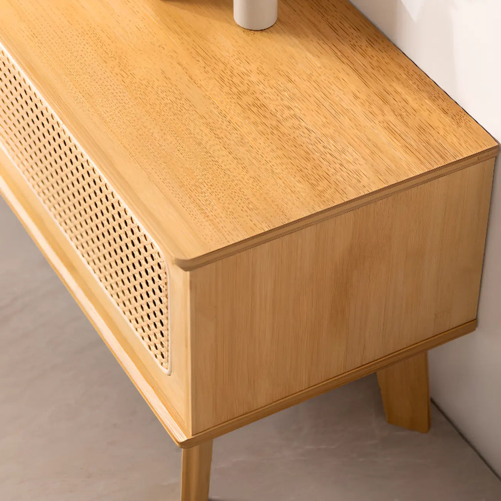 Meuble TV moderne en bois avec placards et rangements