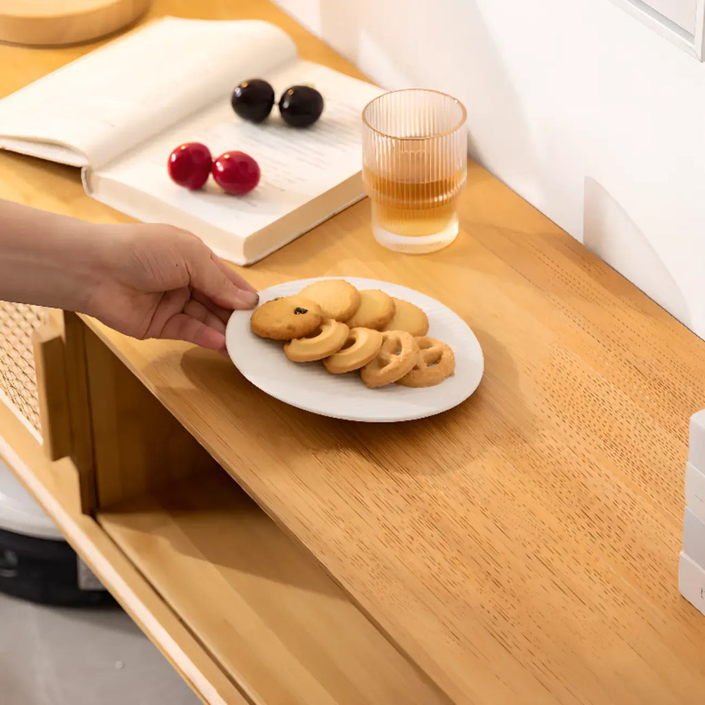 Meuble TV moderne en bois avec placards et rangements