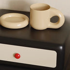 Table de chevet contemporaine basse et élégante en bois à 2 niveaux