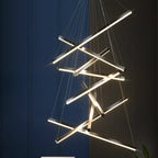 Lustre Sputnik géométrique linéaire moderne