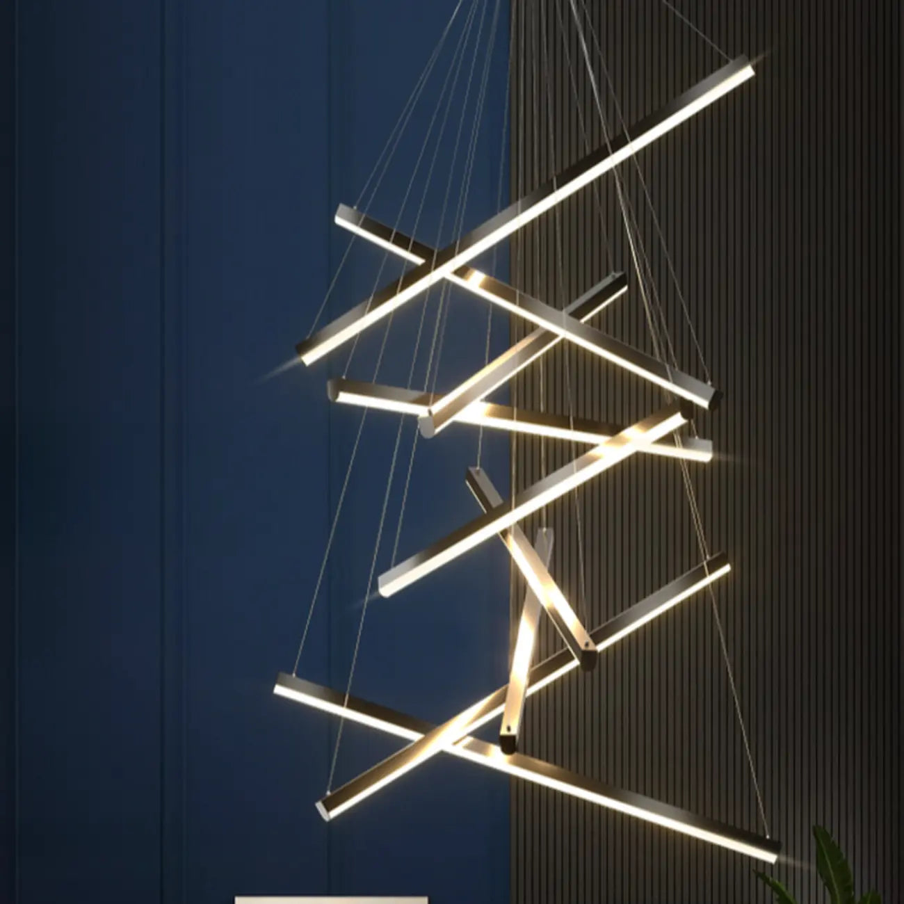 Lustre Sputnik géométrique linéaire moderne