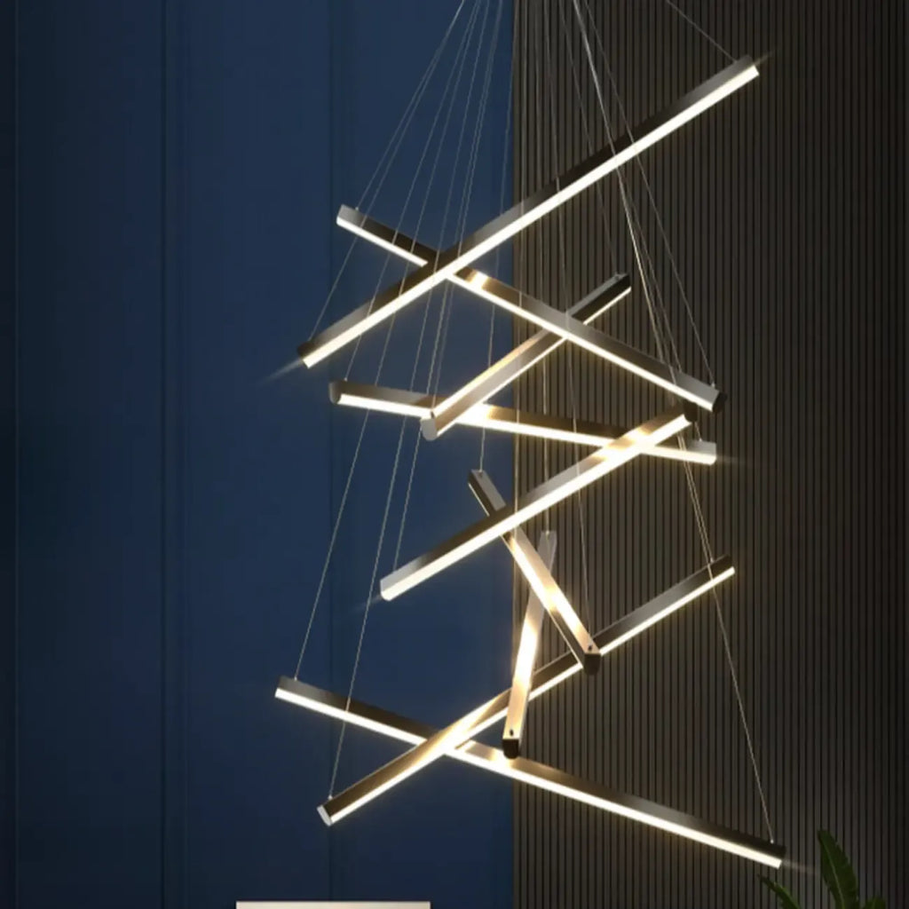 Lustre Sputnik géométrique linéaire moderne