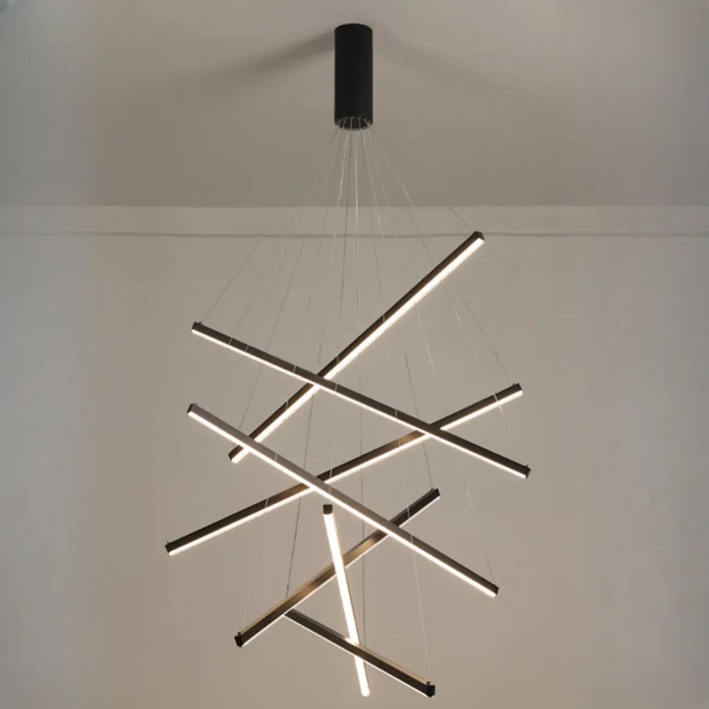 Lustre Sputnik géométrique linéaire moderne