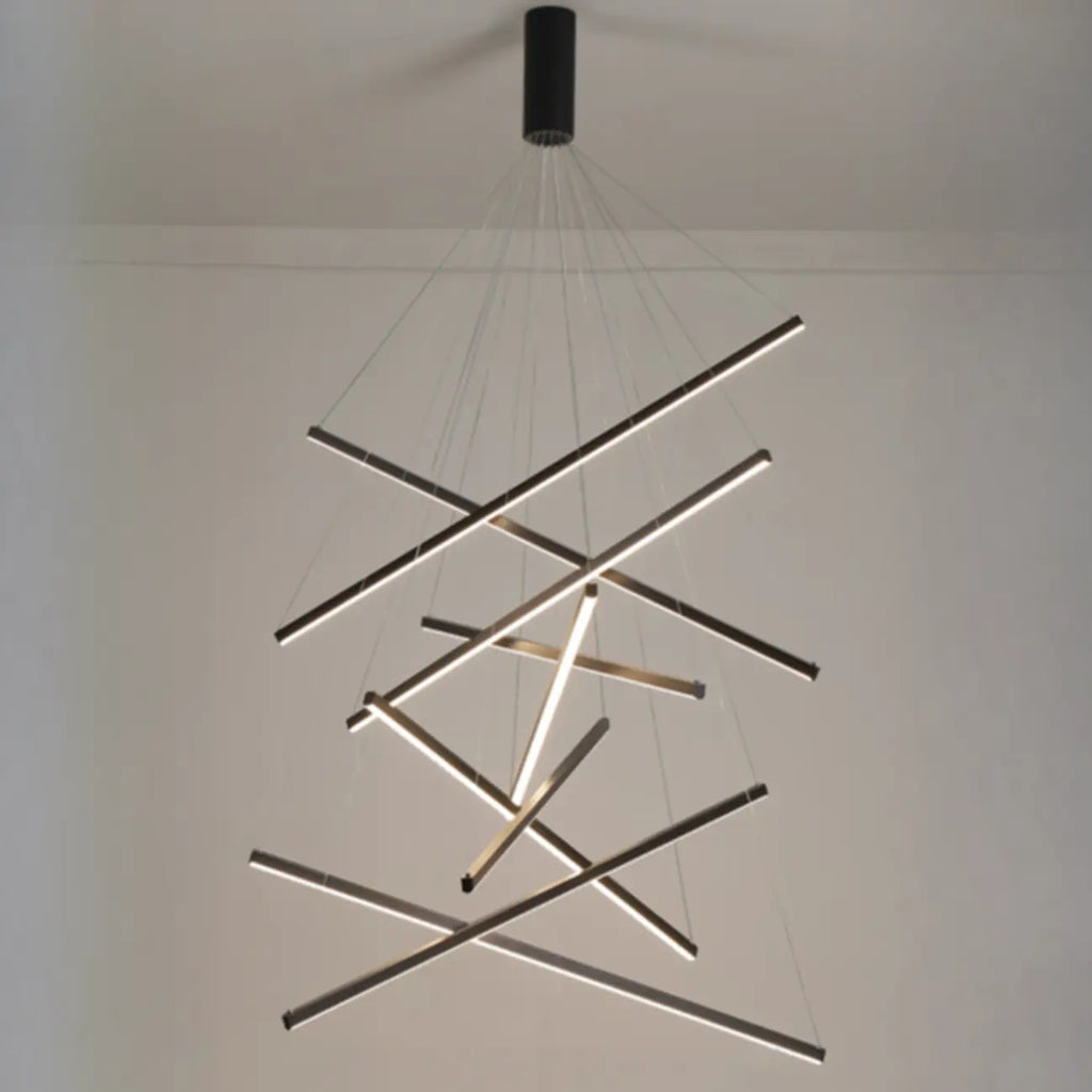 Lustre Sputnik géométrique linéaire moderne