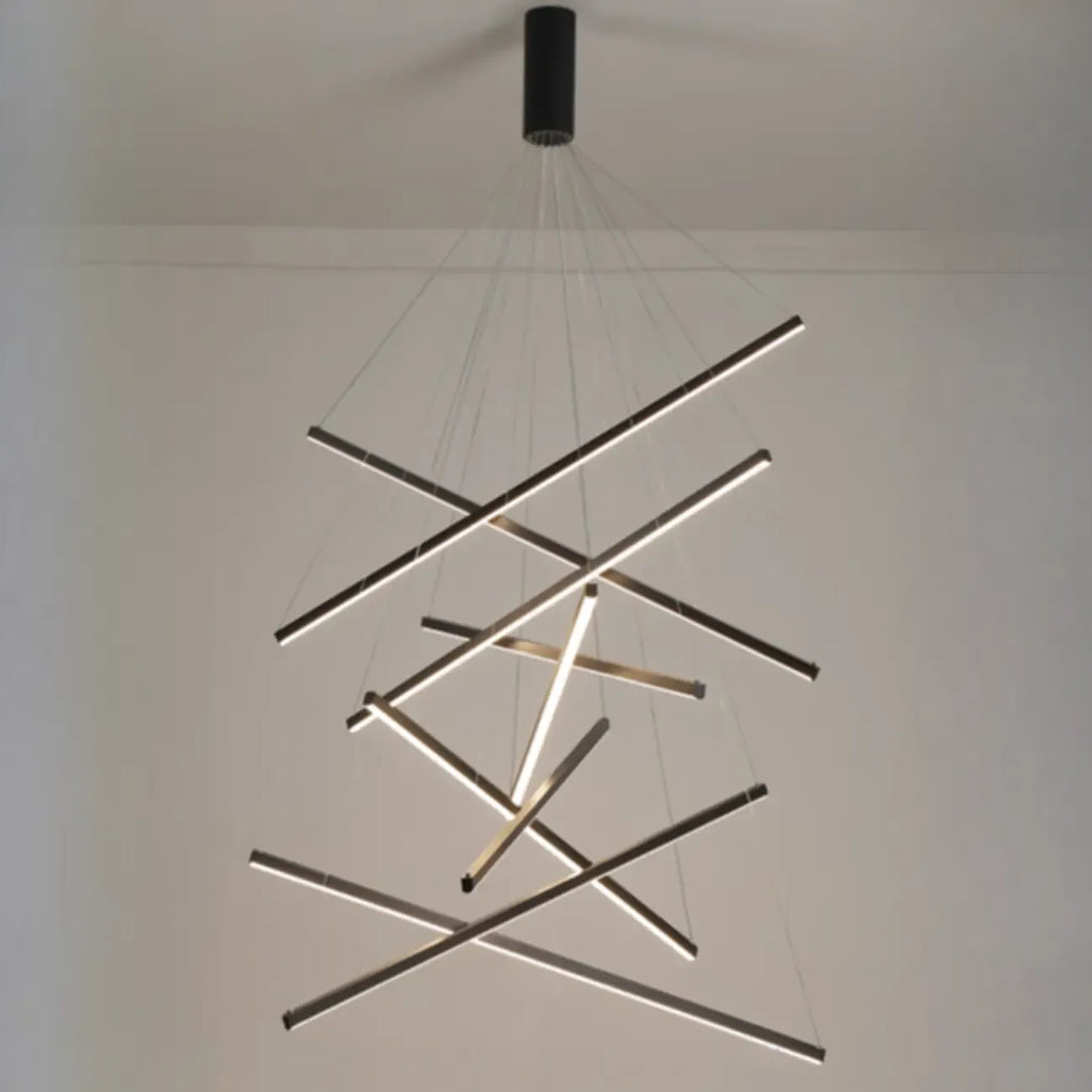 Lustre Sputnik géométrique linéaire moderne