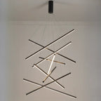 Lustre Sputnik géométrique linéaire moderne
