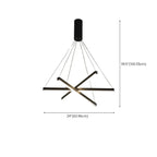 Lustre Sputnik géométrique linéaire moderne