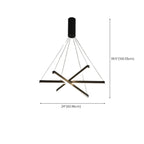 Lustre Sputnik géométrique linéaire moderne