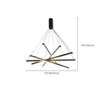 Lustre Sputnik géométrique linéaire moderne