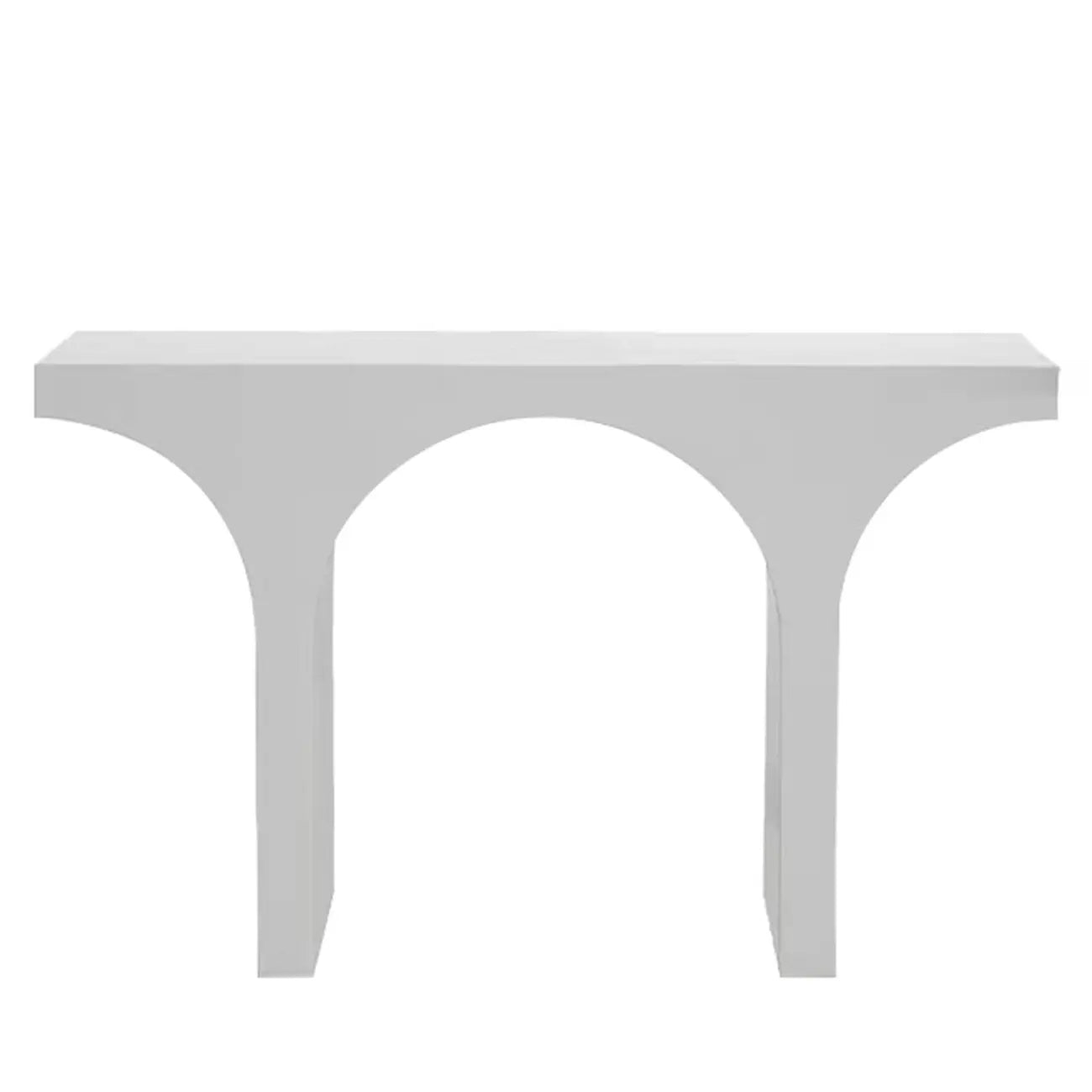 Console rectangulaire d'entrée avec base arquée noire