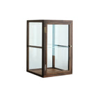 Petite vitrine de table en bois avec porte vitrée