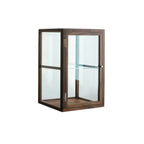Petite vitrine de table en bois avec porte vitrée