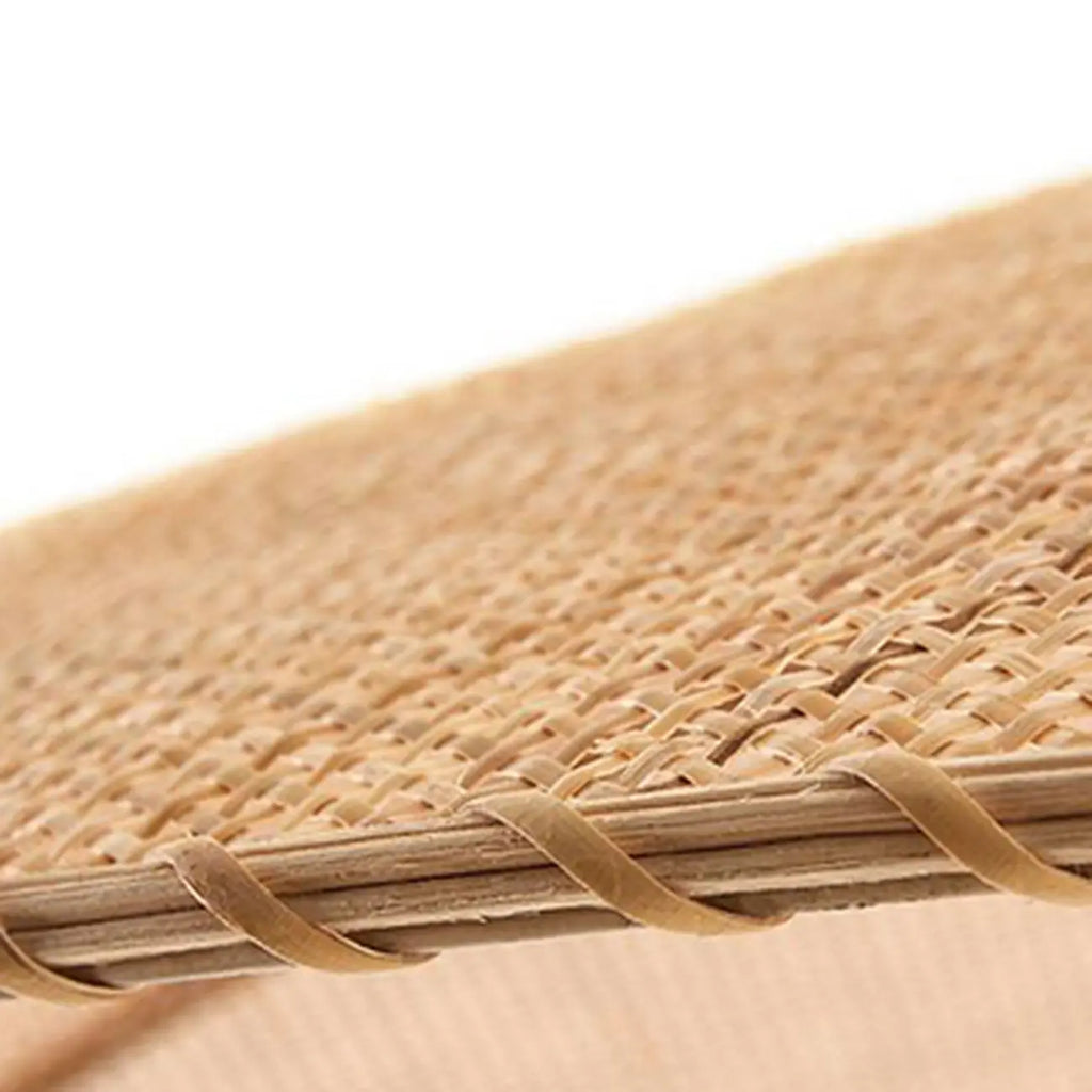 Suspension à plusieurs niveaux en rotin beige oriental pour îlot de cuisine
