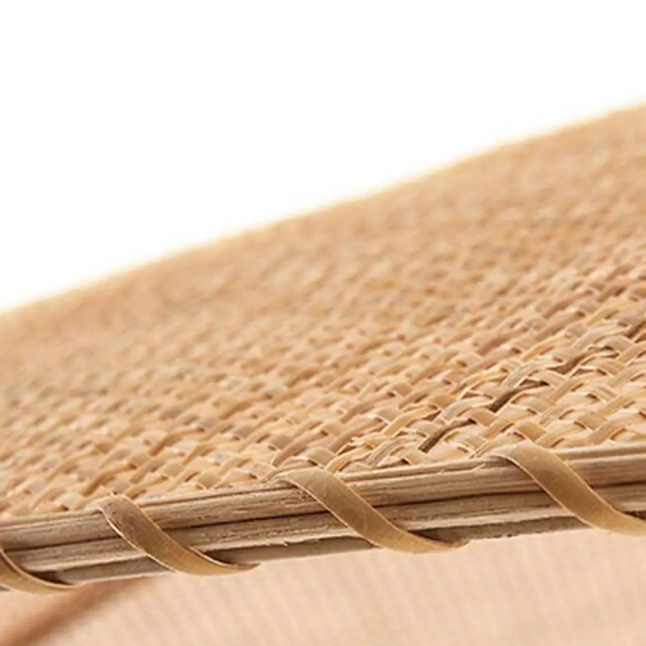 Suspension à plusieurs niveaux en rotin beige oriental pour îlot de cuisine
