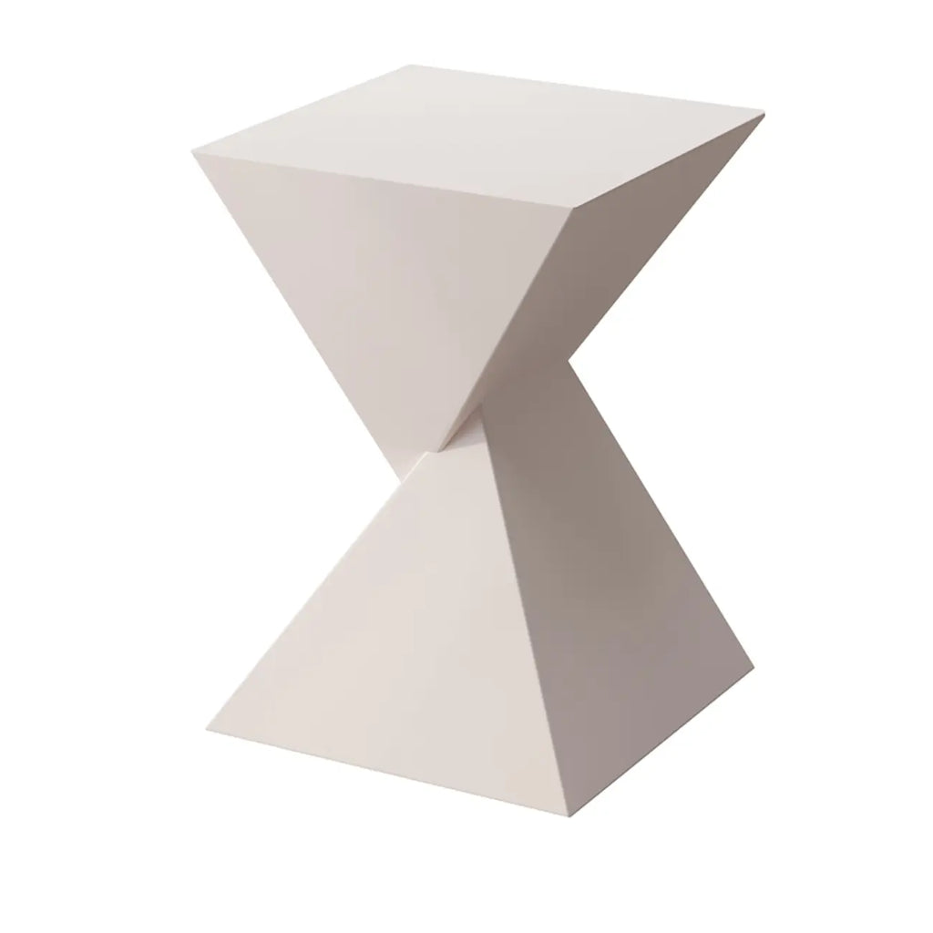 Table d'appoint torsadée en fer noir pour salon