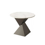 Table d'appoint torsadée en fer noir pour salon