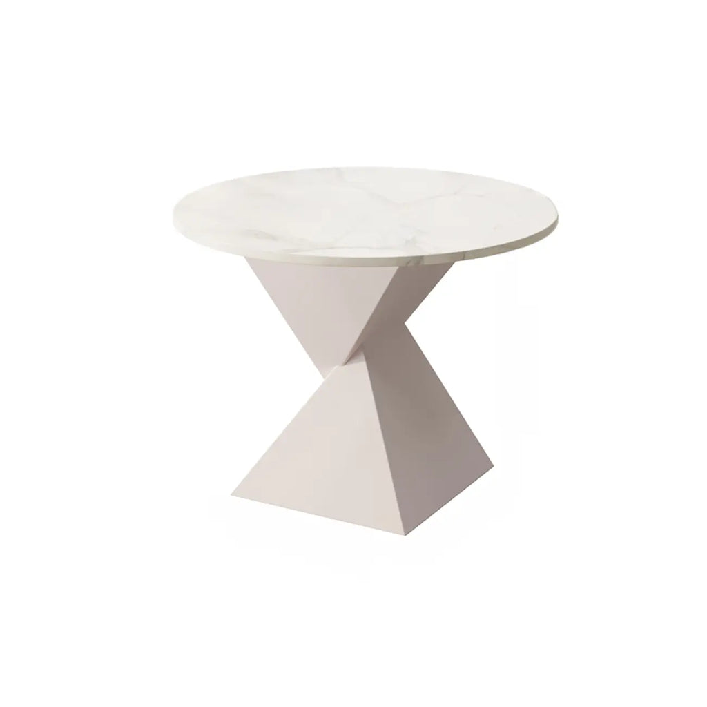 Table d'appoint torsadée en fer noir pour salon
