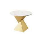 Table d'appoint torsadée en fer noir pour salon