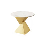 Table d'appoint torsadée en fer noir pour salon