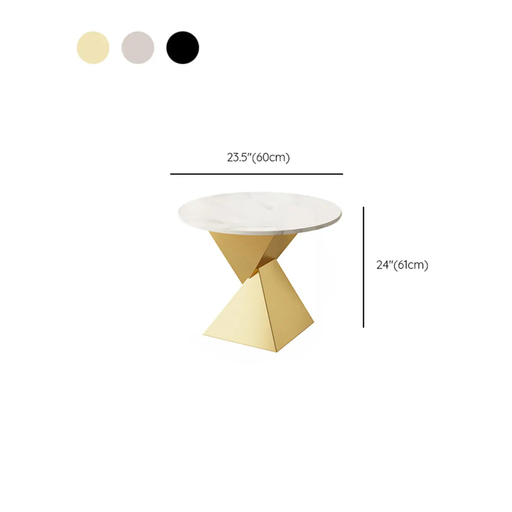 Table d'appoint torsadée en fer noir pour salon