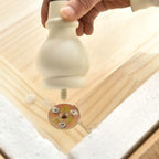 Commode vintage en bois blanc et meuble TV