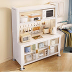 Buffet simple en métal perforé avec porte vitrée