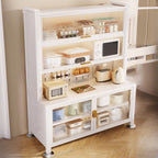 Buffet simple en métal perforé avec porte vitrée