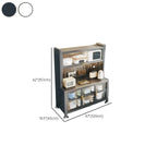 Buffet simple en métal perforé avec porte vitrée