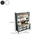 Buffet simple en métal perforé avec porte vitrée