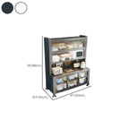 Buffet simple en métal perforé avec porte vitrée