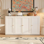 Buffet simple et contemporain en métal à 3 étagères