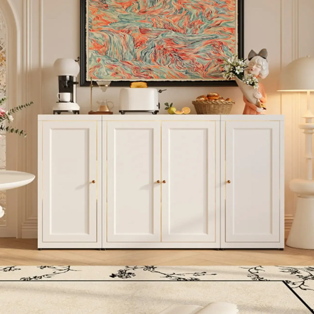 Buffet simple et contemporain en métal à 3 étagères