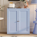 Buffet simple et contemporain en métal à 3 étagères