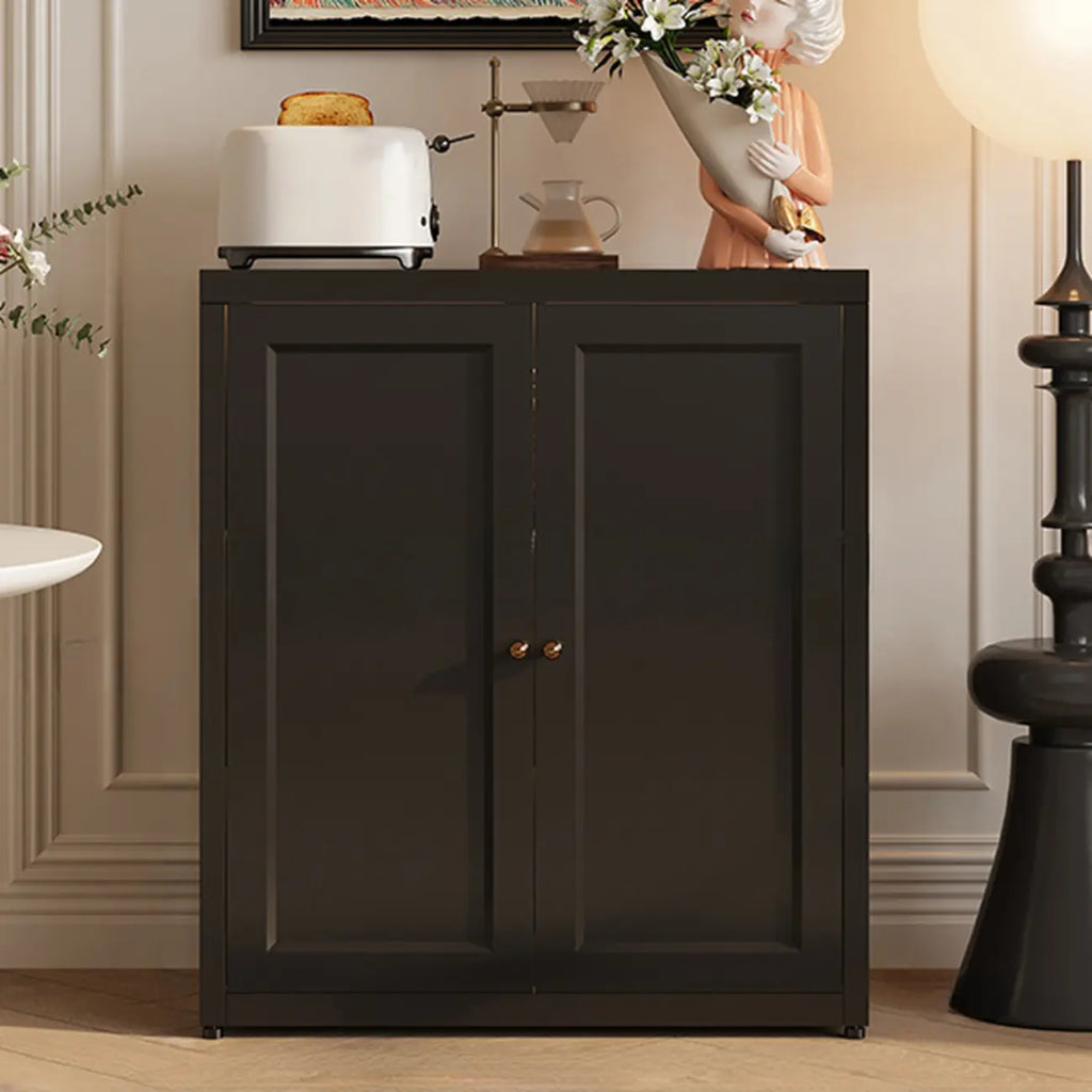 Buffet simple et contemporain en métal à 3 étagères