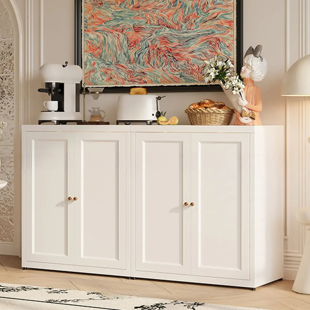 Buffet simple et contemporain en métal à 3 étagères