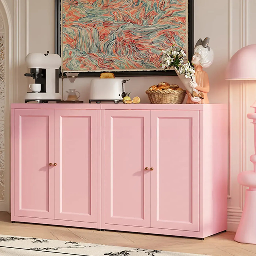 Buffet simple et contemporain en métal à 3 étagères