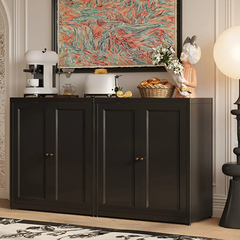 Buffet simple et contemporain en métal à 3 étagères