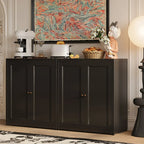 Buffet simple et contemporain en métal à 3 étagères