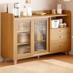 Buffet moderne à panneaux plats avec portes coulissantes