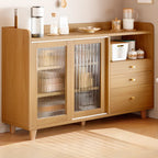Buffet moderne à panneaux plats avec portes coulissantes