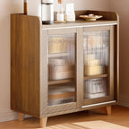 Buffet moderne à panneaux plats avec portes coulissantes