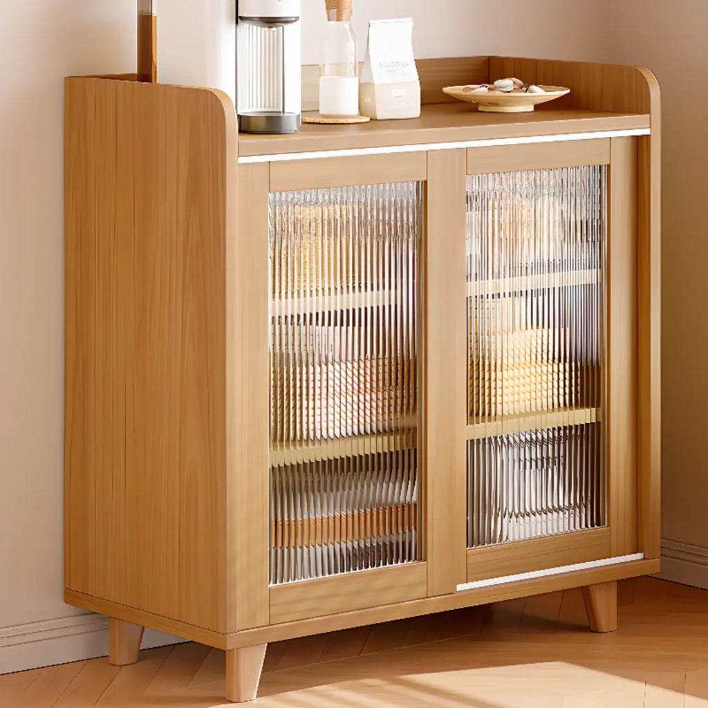 Buffet moderne à panneaux plats avec portes coulissantes