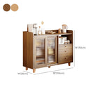 Buffet moderne à panneaux plats avec portes coulissantes