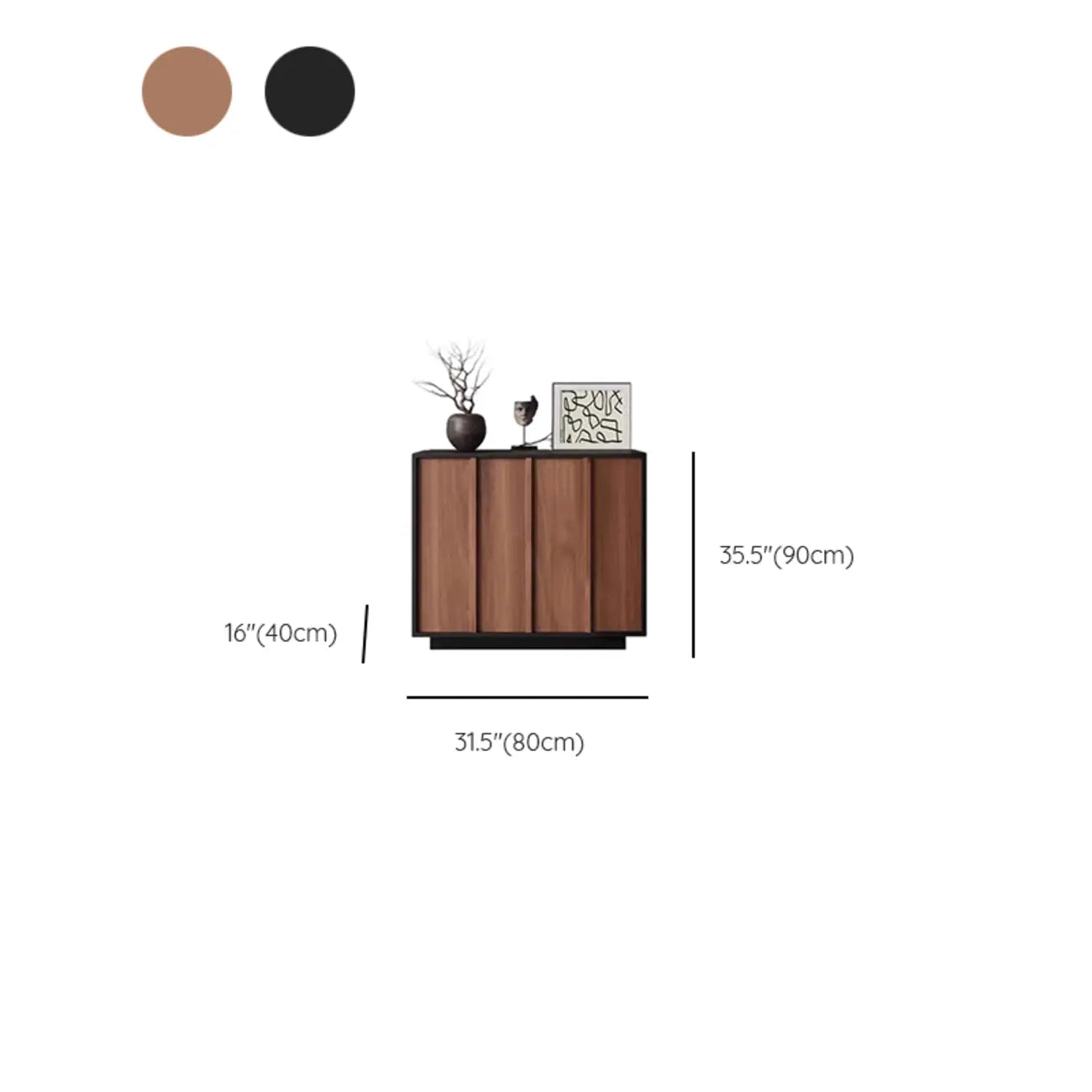 Buffet moderne en bois avec étagère et tiroirs modulables