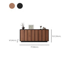 Buffet moderne en bois avec étagère et tiroirs modulables